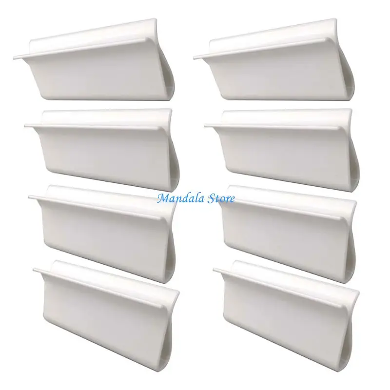 

U2JC 8 Plastic R Blind Pull Handles Replacement for Various Curtain Systems