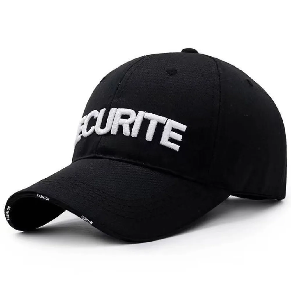 New Adjustable Baseball Hat Unisex Black White Baseball Cap Couple Hat Spring Summer