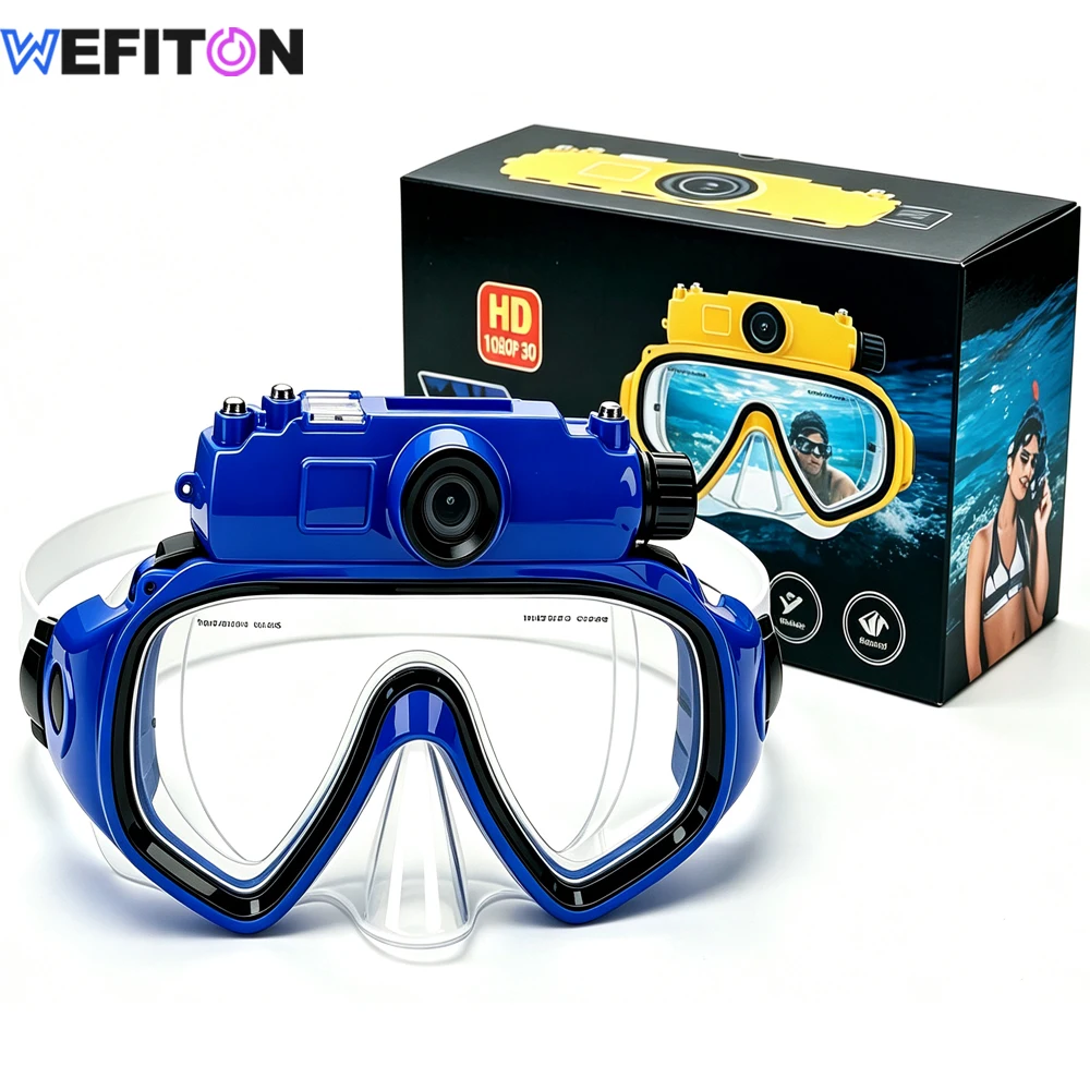 1Set 2K Diving Goggles Camera, Snorkeling Scuba, 0.78