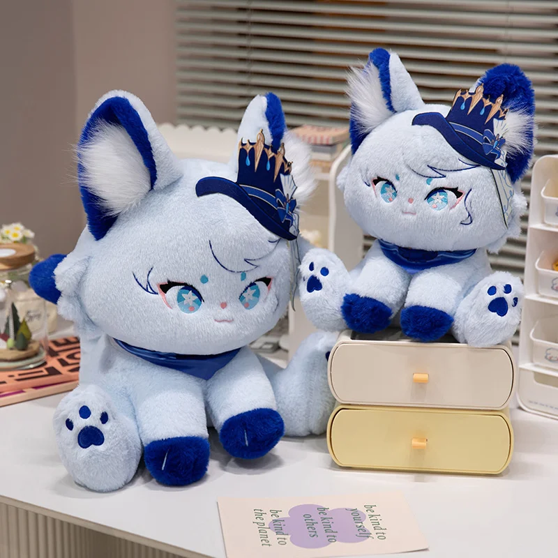 Kawaii Genshin Impact Plush, Furina Cat Plushie, Animal en peluche, Figure de jeu, Modèle Butter Room Decor, Oreiller pour enfants, Anniversaire, Cadeaux de Noël