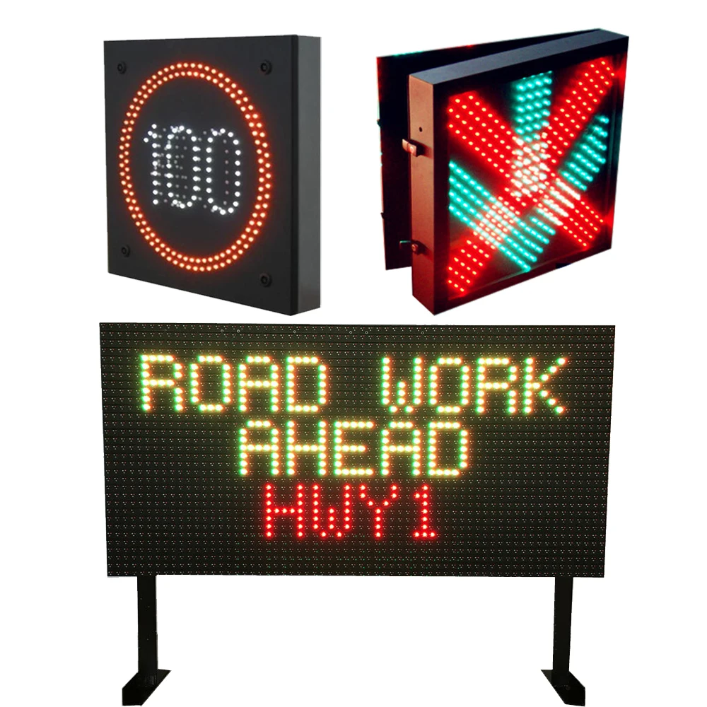 

Portable solar powered LED digital illuminated traffic road sign speed limit highway VMS sign variable message led display signs