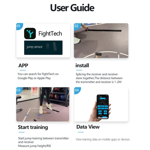 Imagen 2 del producto Sensor de Salto QUELING: Dispositivo de Medición de Tiempo de Contacto con el Suelo y Fuerza RSI con Monitoreo de Datos en Tiempo Real