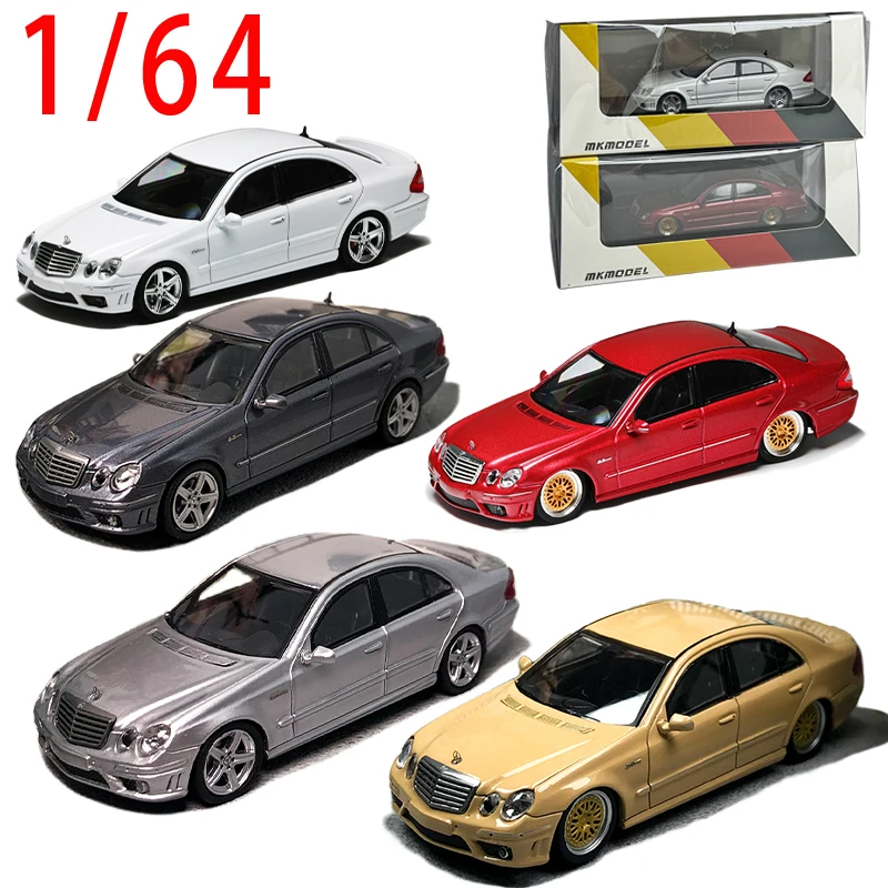 

МОДЕЛЬ MK Литой под давлением масштаб 1/64 Mercedes Benz E63 W211 Модель седана Limited Edition Alloy Benz E63 W211 Классическая модель автомобиля Benz