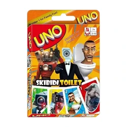 UNO Skibidi Toilet Z juego de cartas a juego, SHOWEM NO MERCY, multijugador, fiesta familiar, juego de mesa, divertido, entretenimiento para amigos, póquer