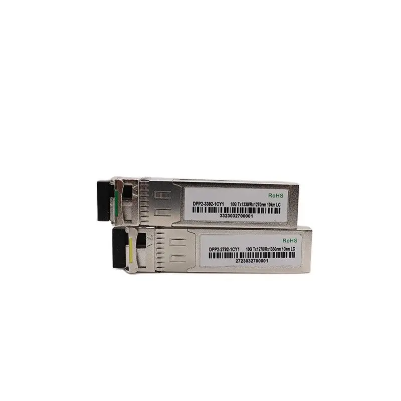 Módulo de fibra óptica SFP de 10G, módulo SFP de fibra simple, modo único con interruptor Compatible completo con Cisco/Mikrotik/Huawei, 20km LC