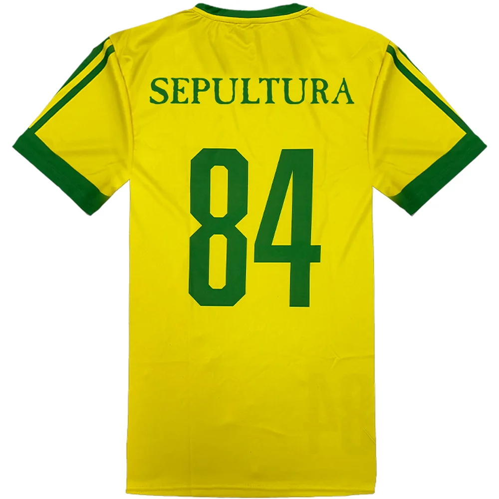 Sepultura Soccer Jersey Short Sleeve 84 Soccer Jersey Metal Band T Shirts Men's Women Top Streetwear Casual Tee  Fashion Clothes