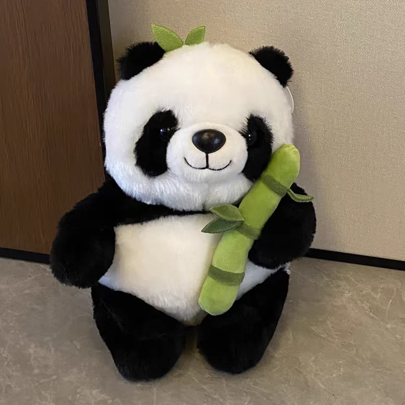 Bamboo Tube Panda Plush Toys Creative National Treasure Souvenirs Into Dolls Plushie Toys Doll Kawaii Peluche Childr