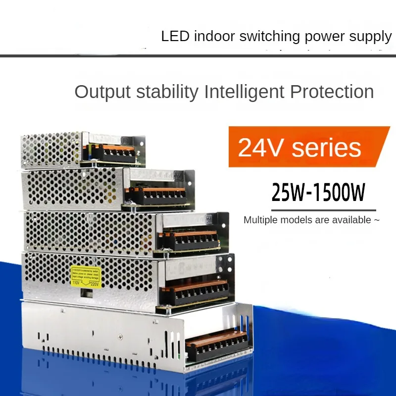 S-1200-24V 50W/60W/72Wswitching Voeding Voor Led Strip Licht Ac Naar Dc Converter