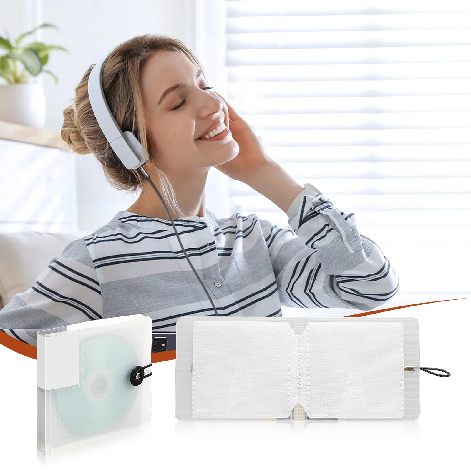 

12 Capacity Cd Dvd Storage Bag Scratch Resistant Organizer Portable Cd Holder Case Lightweight Dvd Storage Bag