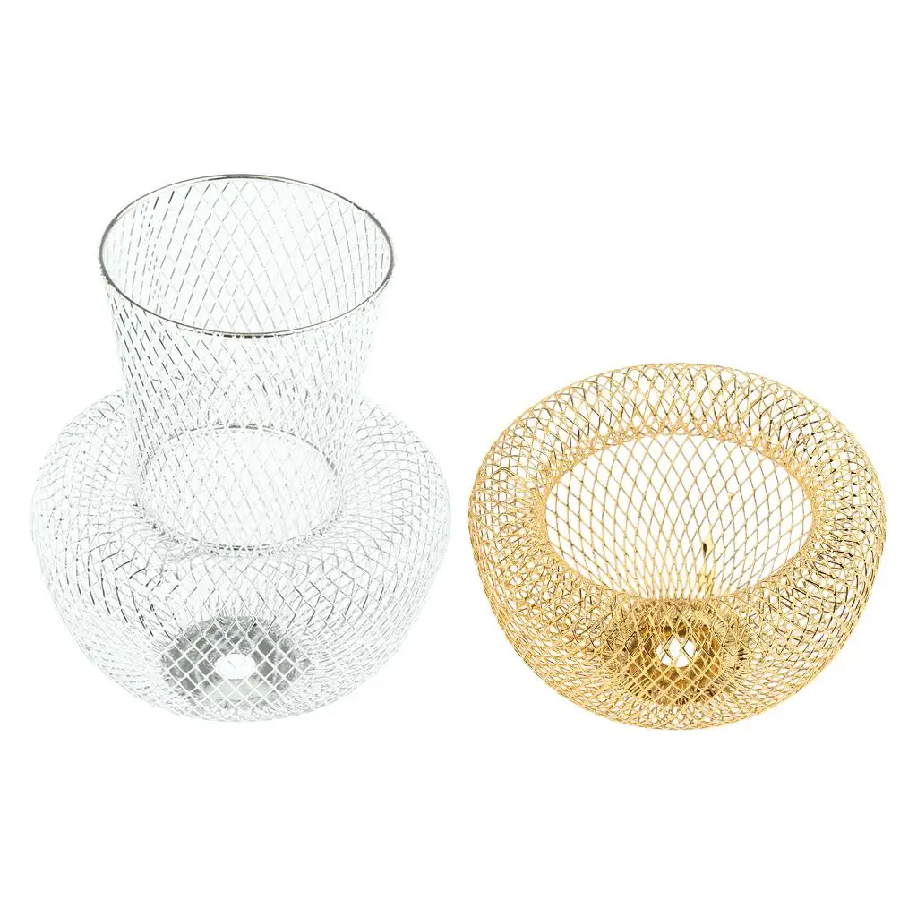 Chrome/Golden Chandelier Shade, Light Fixture Sparkling Decorations for Wedding