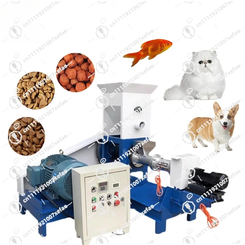 High Efficiency Floating Fish Feed Line Shrimp Granules Dog Food Extruder Variable Shape Fish Feed Machine