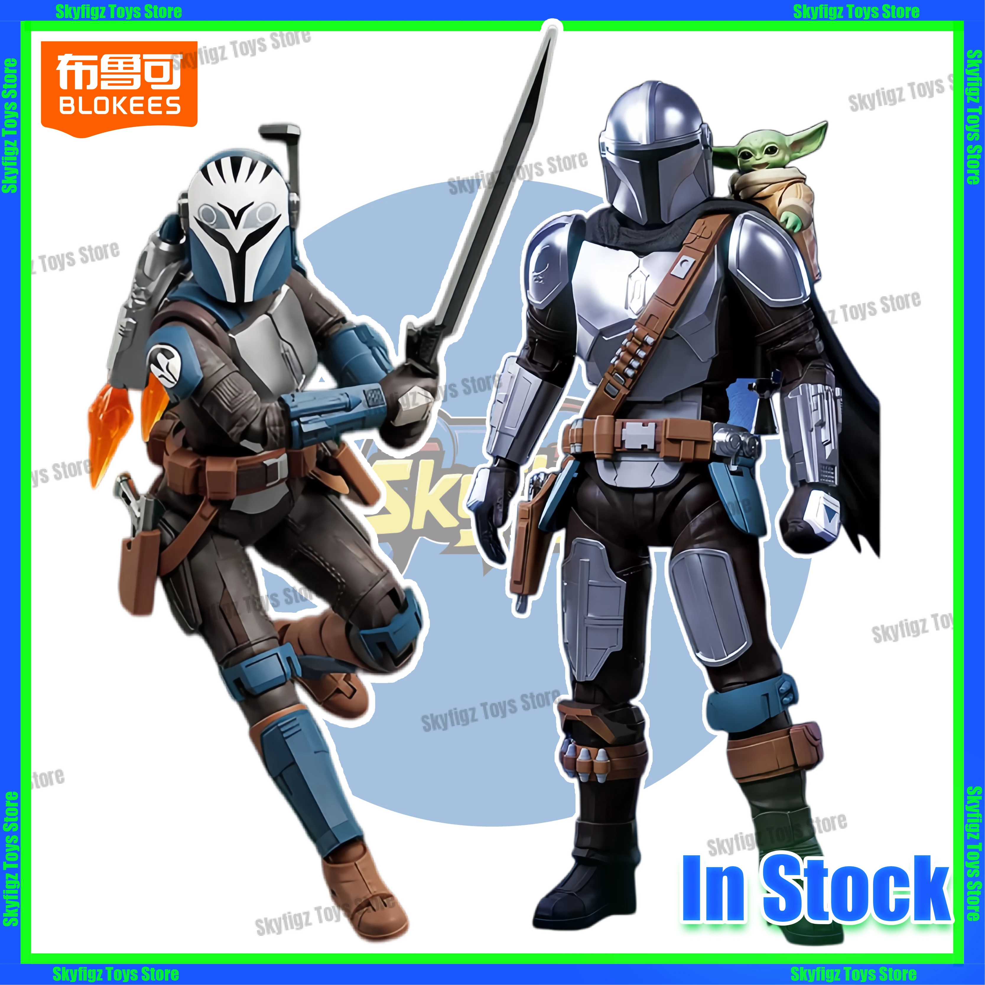 In Stock Blokees Star Wars The Mandalorian and Goku Beyond A New Hope The Empire Strikes Back Action Figure Assembled Figures