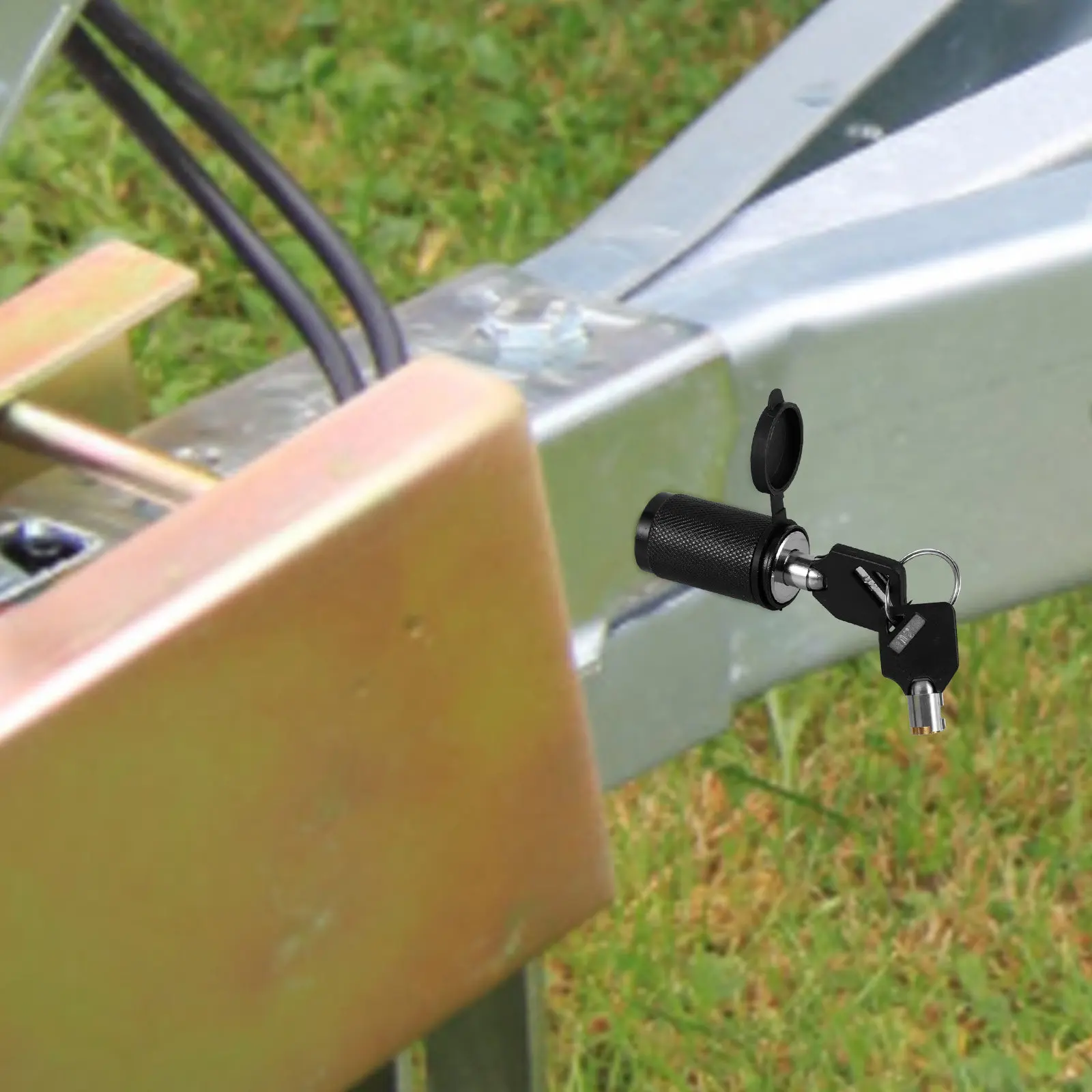 

Высокопрочный замок для прицепа, усиленный замок-фиксатор для фаркопа, сменный замок-фиксатор для прицепа для надежной буксировки