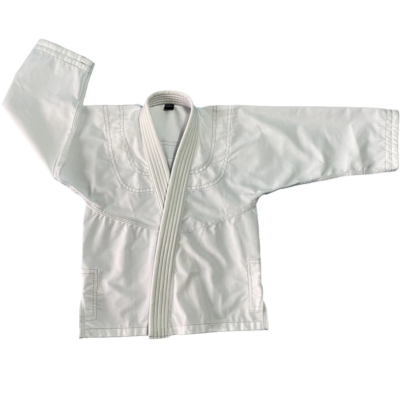 Ultra Light BJJ Brazilian Jiu Jitsu Gi for Kids with Preshrunk Fabric and Free Belt A Rope Drawstring With Elastic Waistband