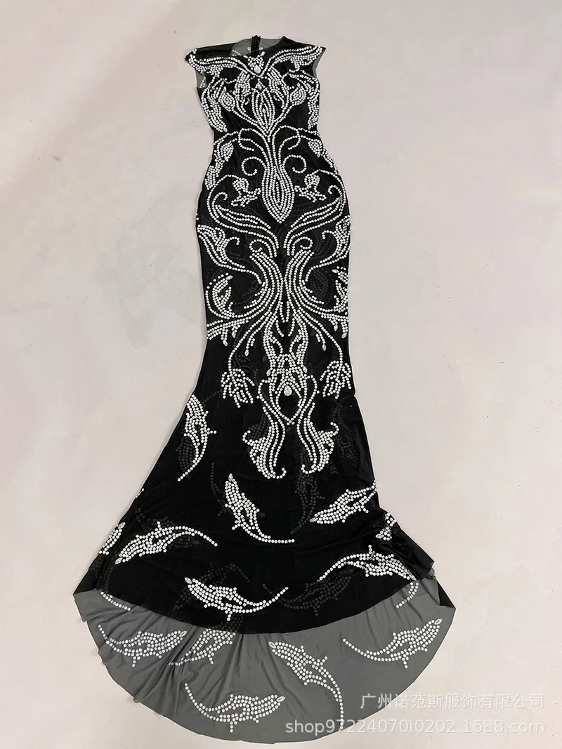 Sexy Perspective Black Ball Modern Dance Performance Talent Company Annual Meeting Red Carpet Awards Uniform Performance Outfits