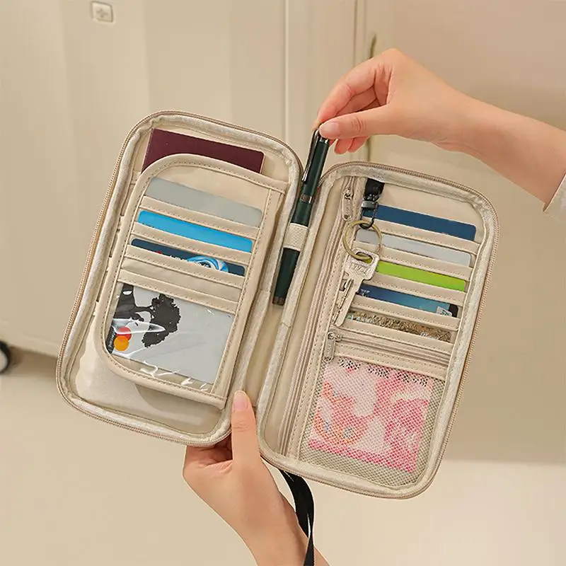 Organizer Travel Accessories Cover Document Bag Card Holder Travel Wallet For Family Passport Holder Waterproof Passport Wallet view 3