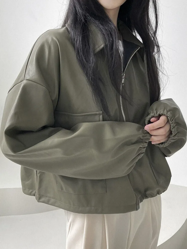 Sli col montant Long Sving velours côtelé ort Jaet femmes automne Neesign à la taille Dstring motards Vintage hauts