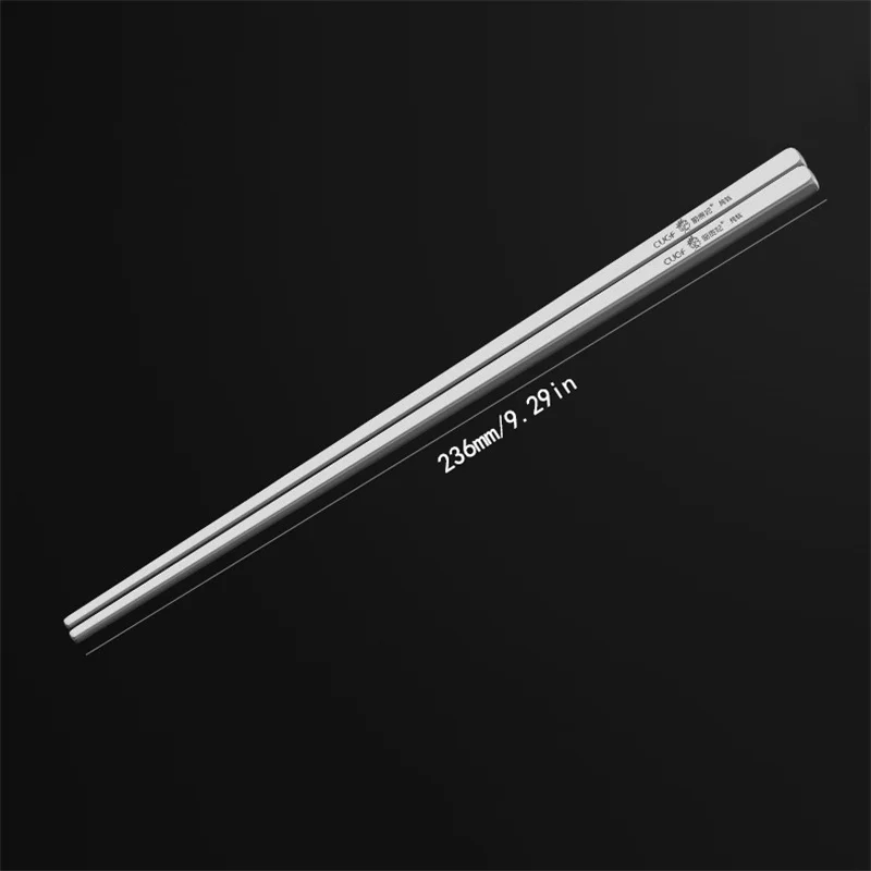 Pure Titanium Chopsticks Tableware Antibacterial Anti-Mold Household Chopsticks Non-Slip High Temperature Portable Chopsticks