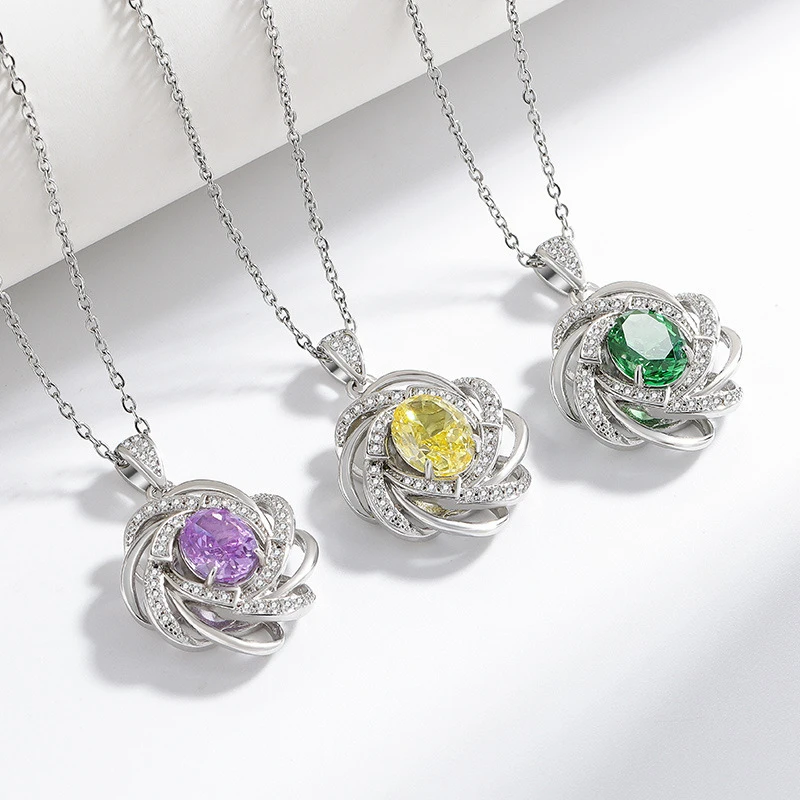 Best-selling ice flower cut pendant, 