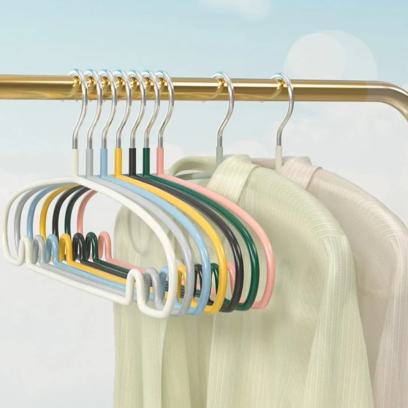 Hangers Non Slip No Shoulder Bump Hangers Hooks Space Saving Clothes Hangers Rounded Hangers For Coat Sweater Jackets Pants