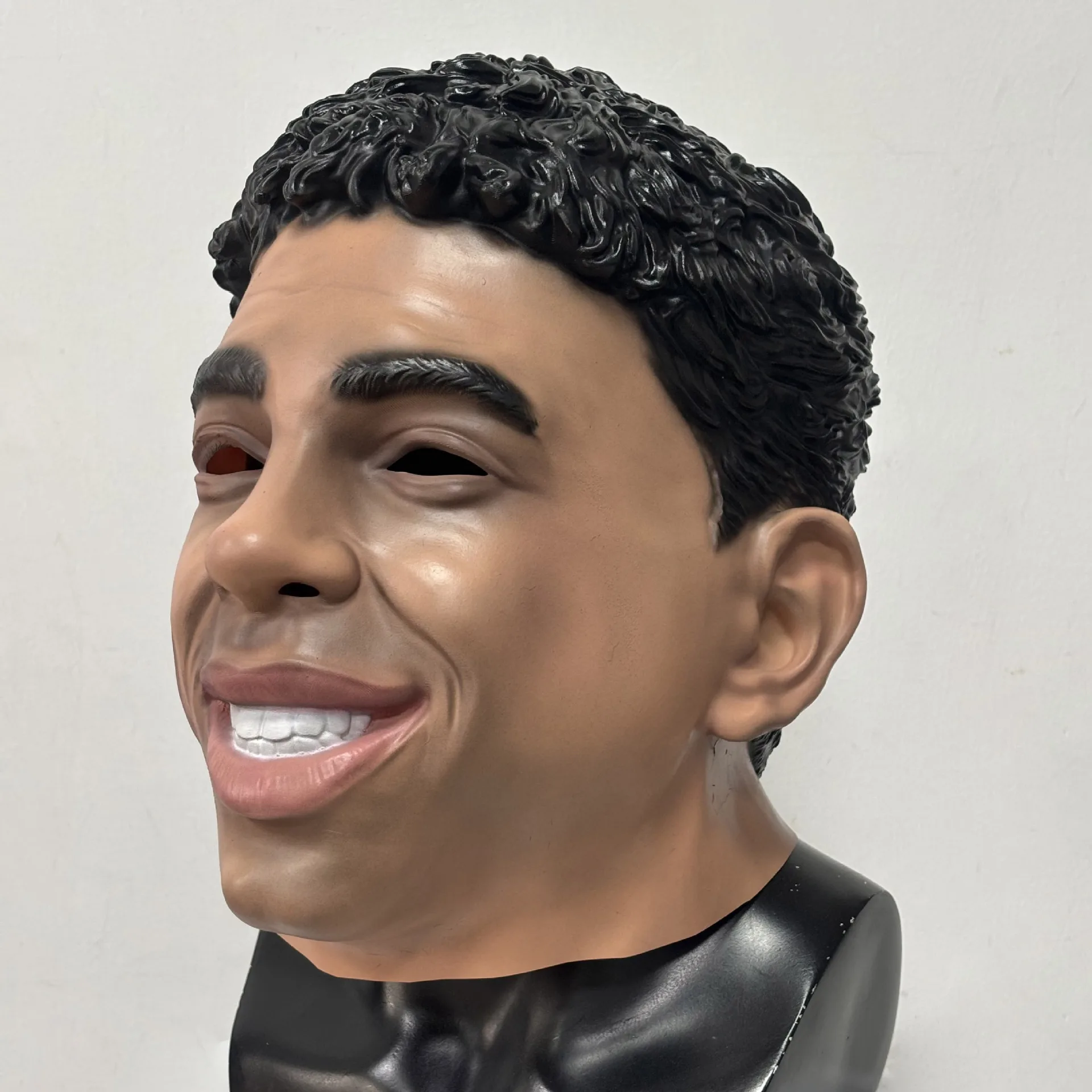 Realistische Latex-Maske mit menschlichem Gesicht, Promi-Maske für Erwachsene, Halloween-Kostüm, lustige Party-Requisiten, Maskerade – Detail 3