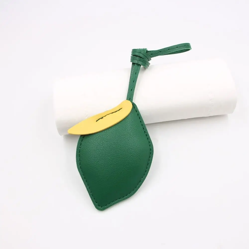 متعدد الألوان بولي Leather الجلود الليمون المفاتيح سيارة كيرينغ الكرتون بولي Leather شماعات جلدية موضة حقيبة الفاكهة قلادة حقيبة حلية #3