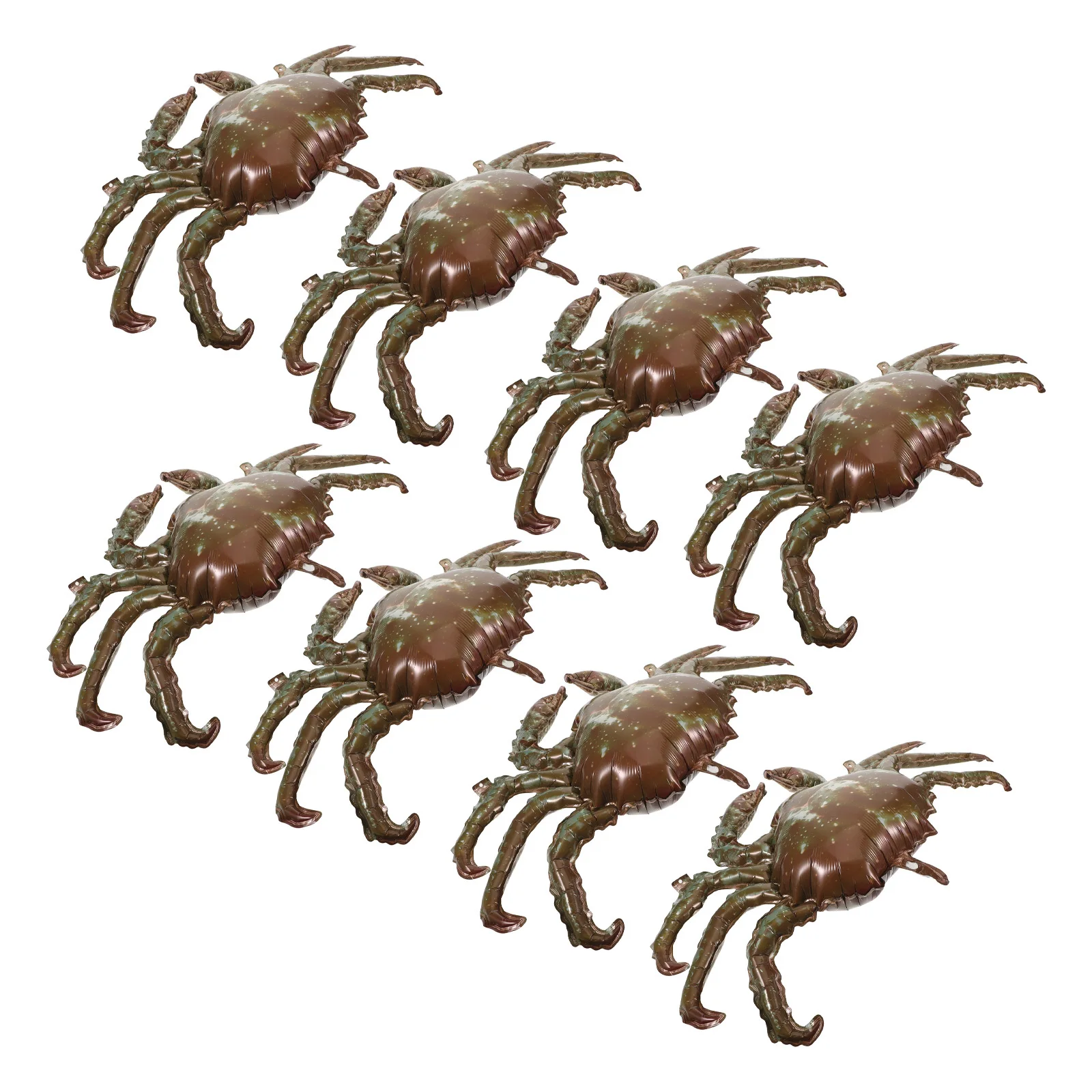 

8Pcs Crab Balloons Realistic King Crab Aluminum Film Balloon Set Marine Animal Theme Birthday Party Decoration Supplies