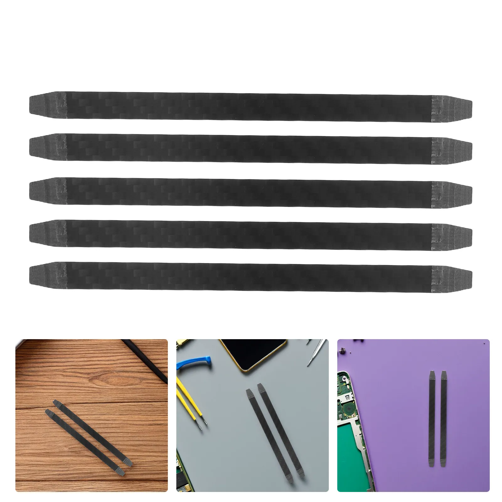 

Набор из 5 пластиковых инструментов для вскрытия, антистатические немагнитные съемники из углеродного волокна для ремонта электроники, телефонов, ноутбуков, планшетов