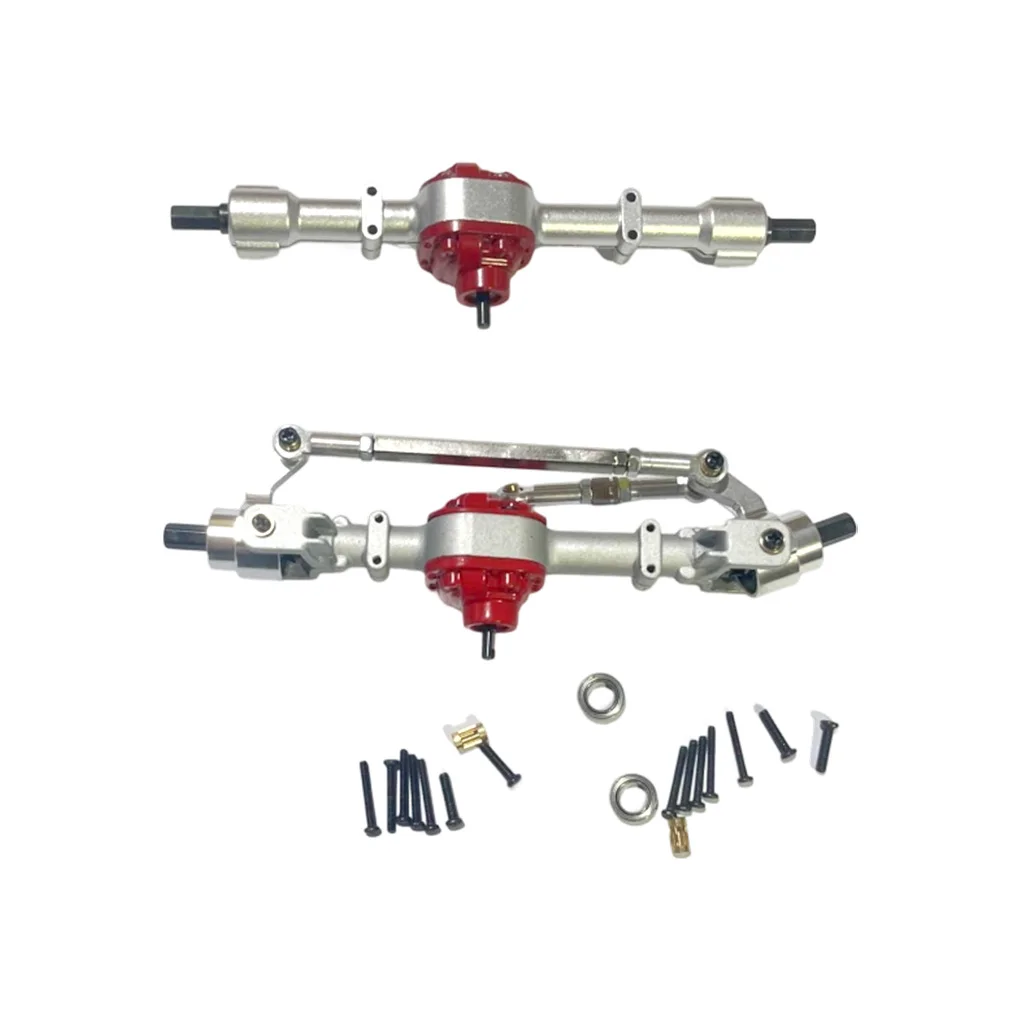 2pcs 1/12 Front Rear Axle RC Upgrade Part Aluminum Alloy Protector Rc Front Rear Axle For MN D90 RC Car Part RC Car Accessories