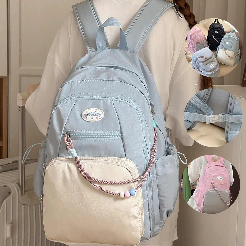 Mochila escolar para mujer de gran capacidad, duradera, estilo anime, súper ligera, resistente a la suciedad