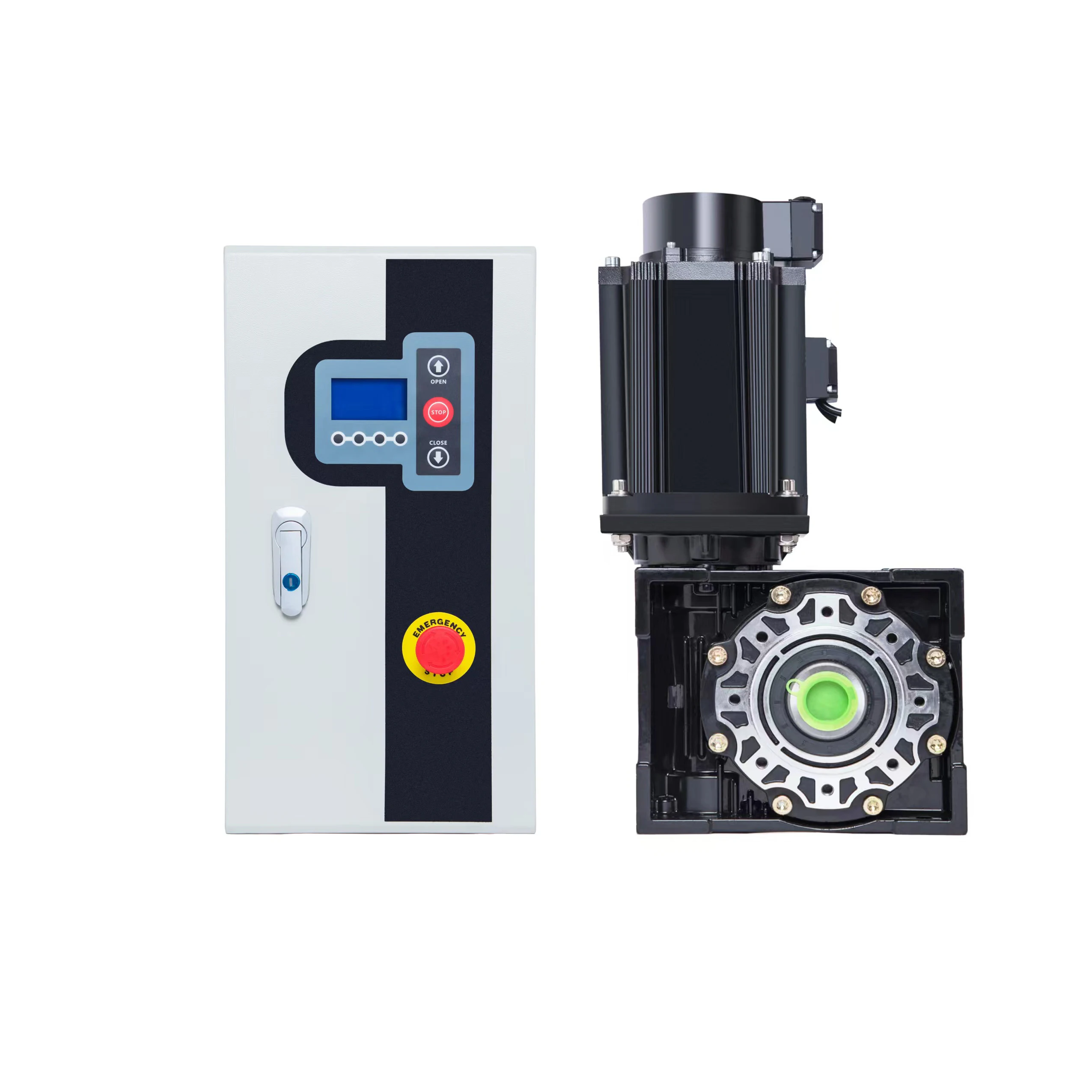 Worm Gear Ruducer 2200W High Speed Door Servo System Motor And Servo Controller With Electronic Mechanical