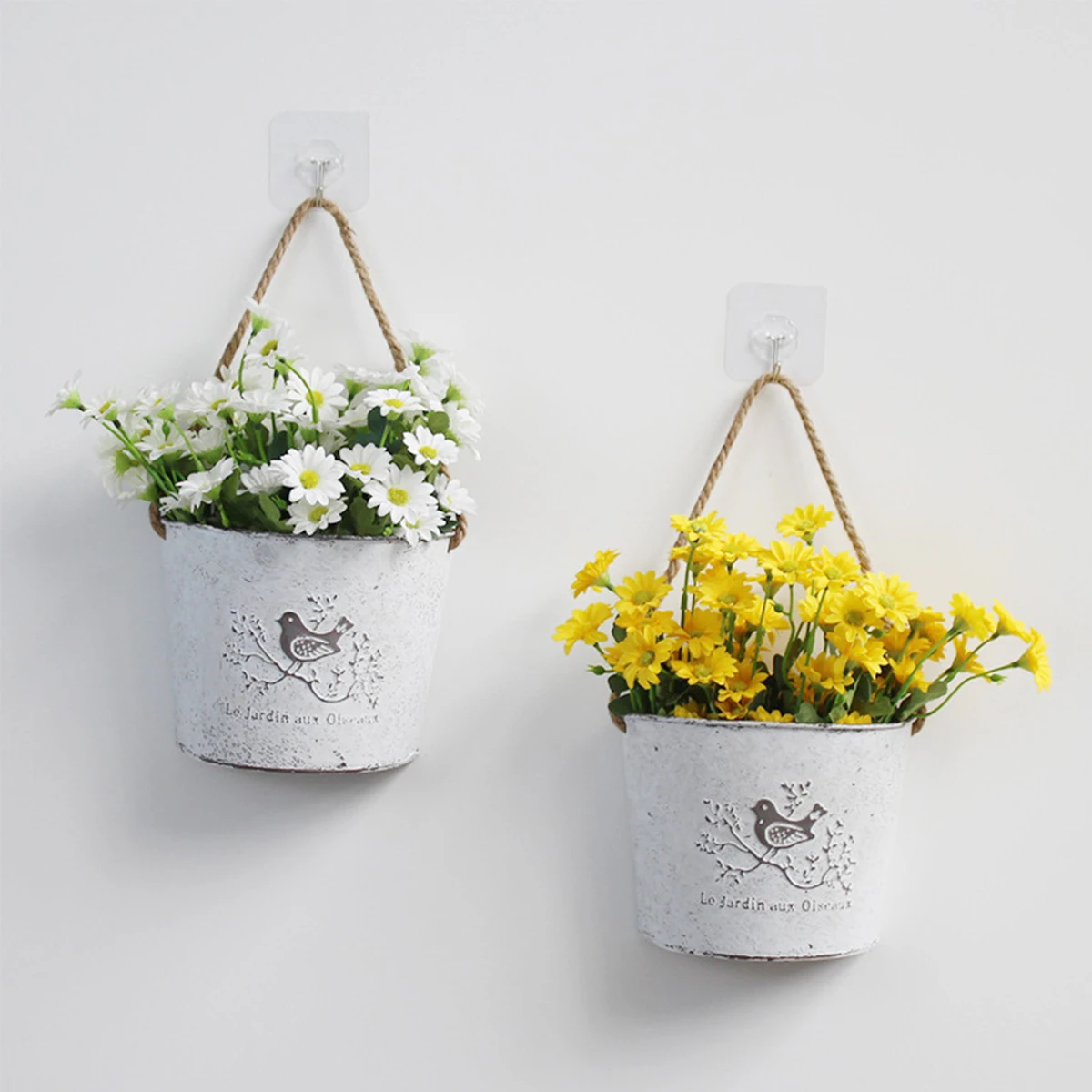 กระถางดอกไม้โลหะลายวินเทจรูปนก - Vertical Wall Planter บทวิจารณ์และราคา