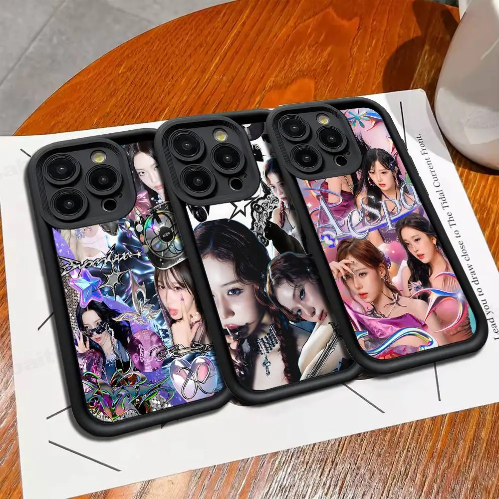 Южная Корея A-Aespaes Girl Band Чехол для телефона Чехол для телефона IPhone 17 Air 17 16 15 14 13 12 11 Plus Pro Max Мягкий силикон из ТПУ