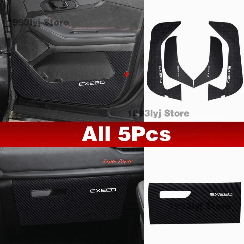 Car Door Anti-dirty Anti-kick Mat Pad Cushion Sticker Garnish Decoration Car-styling For Chery Exeed TXL Accessories