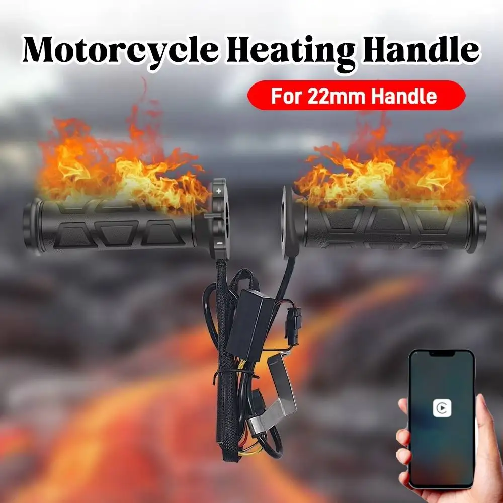 Motorrad Handbeheizte Griffe Elektrische geformte Griffe Roller Universal Motorrad Handbeheizte Griffe Motorradteile für WinterMoto