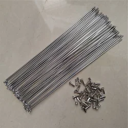 40PCS Electric Bicycle Spoke 13G 2.2mm 151-250mm Folding Bike Mountain Stainless Steel With Nipples