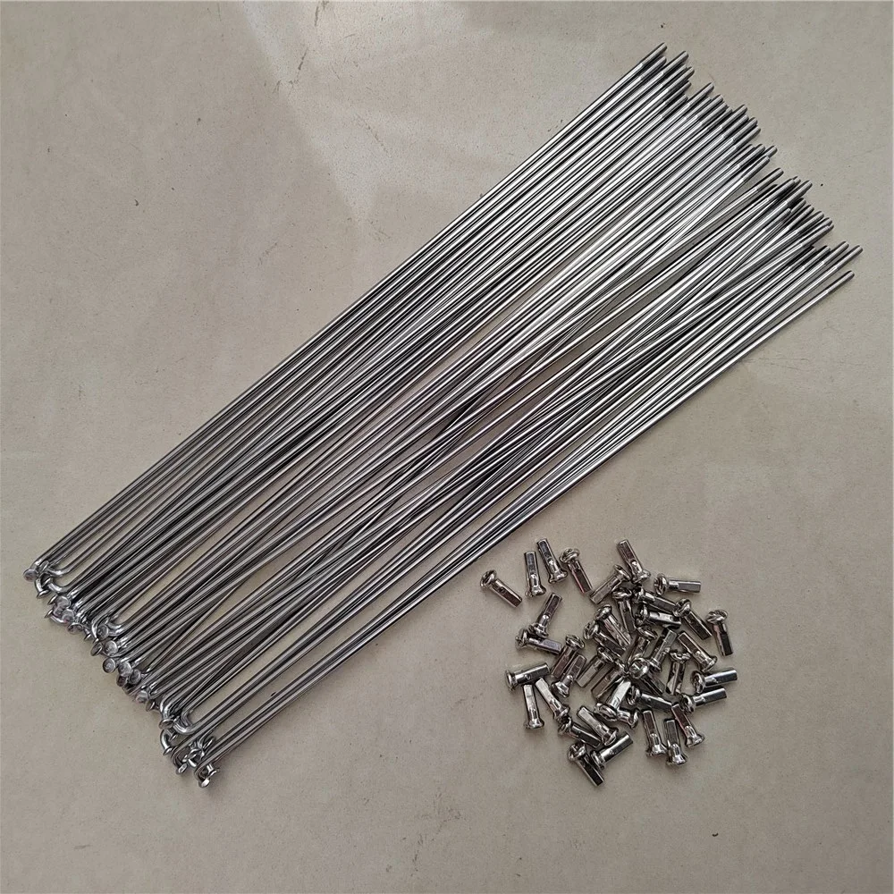 40PCS  Electric Bicycle Spoke 13G 2.2mm 151-250mm Folding Bike Mountain Stainless Steel With Nipples