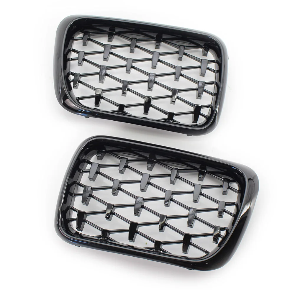 

Front Grille Glossing Black Diamond Meteor Style for BMW E36 3 Series 1997-1999