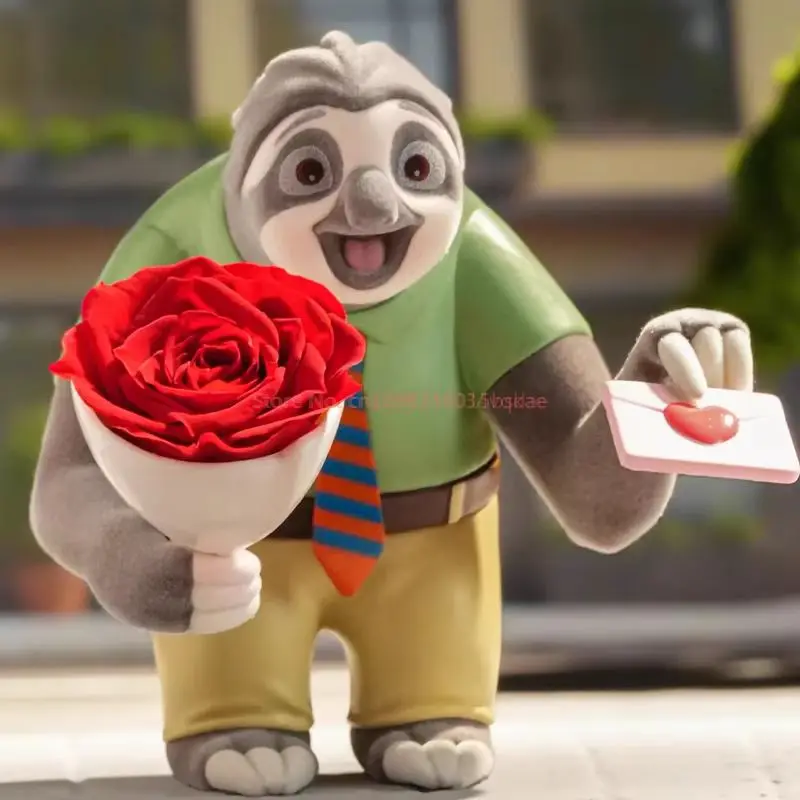 Blindboxen der Zootopia Flower Series – trendige Figuren zum Sammeln, Spielzeug, ewige dekorative Geschenke für Animationsfans