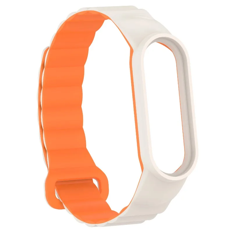 Silicone Magnetic Loop Strap For Xiaomi Mi Band 8 7 6 5 4 3 Bracelet Wristband Correa for Mi Band 9 Strap Mi band 10 Belt strap