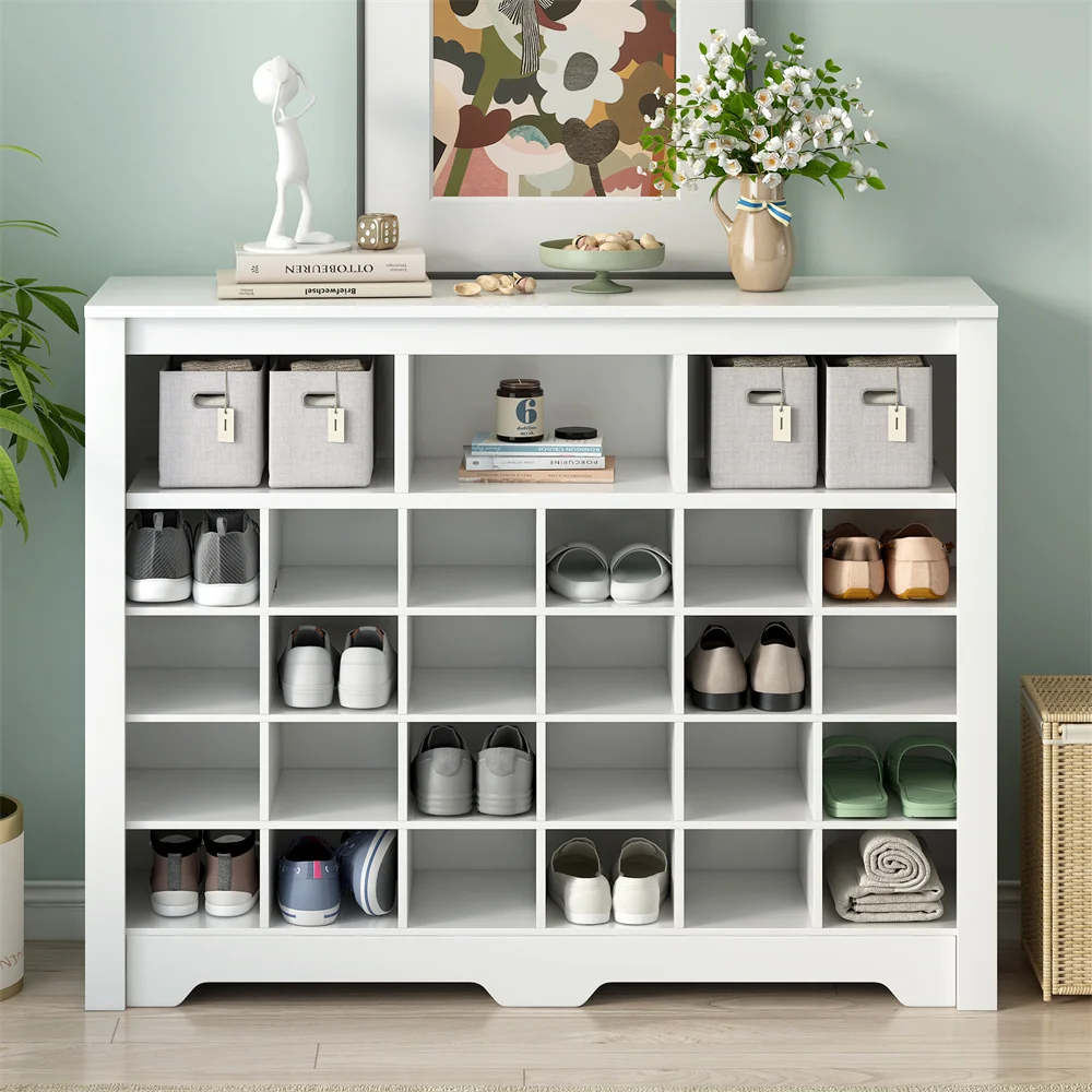 Shoe Cabinet, Storage Shelf with Curved Base, Multifunctional Sideboard, Excellent Quality, For Hallway, Bedroom, Living Room