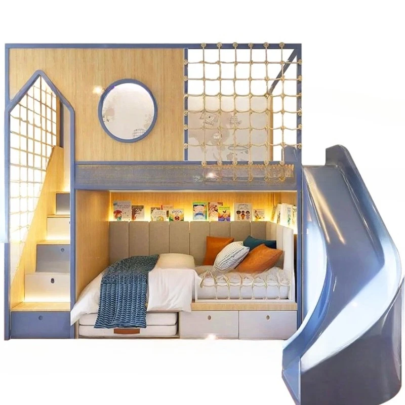 Casa da gioco per cameretta per bambini, cameretta per ragazzi letto su e giù 1 metro 2 lettiera b ed, base segreta per bambini be d cur ved sl ide