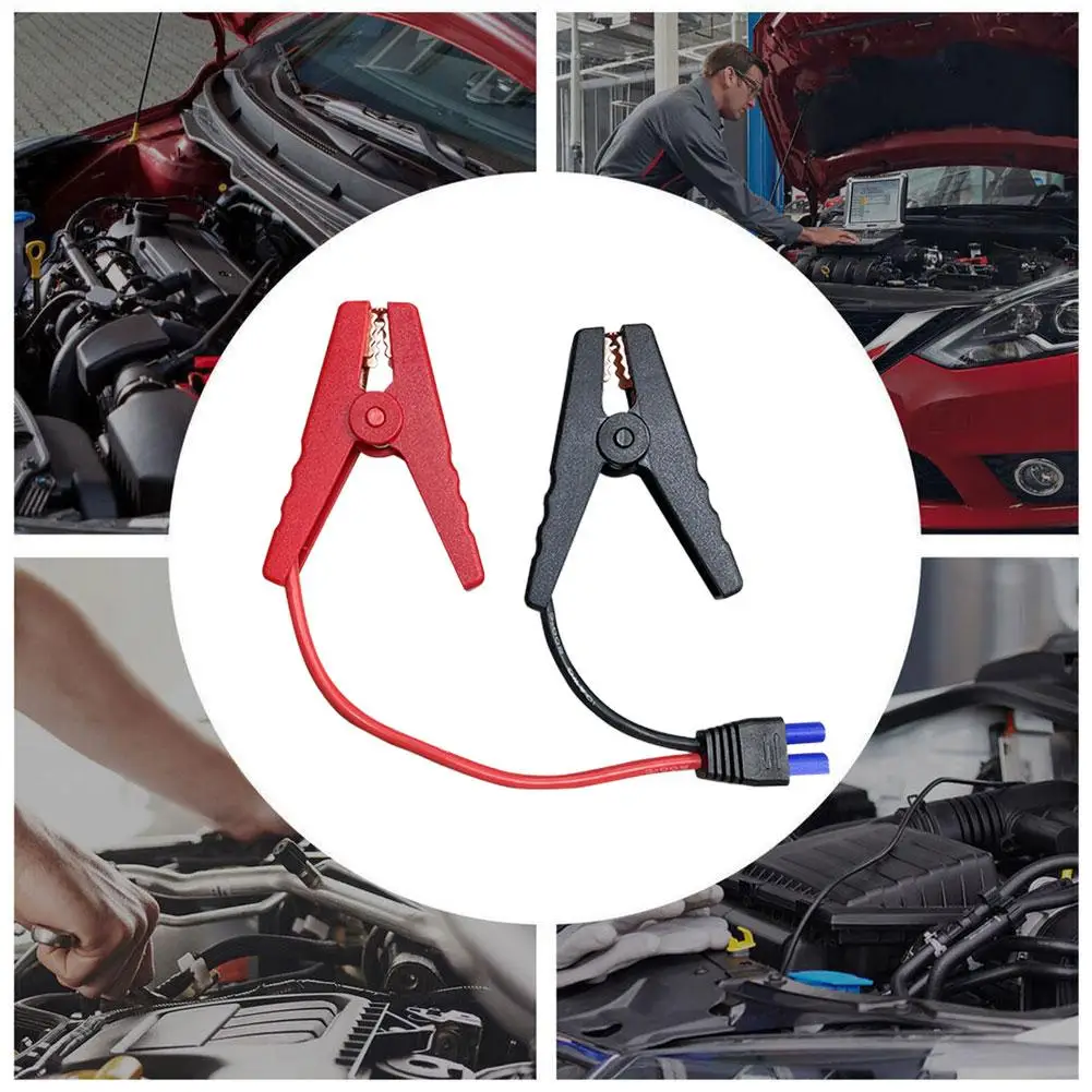1Pc EC5 Emergency Power Lighting Auto Battery Line Emergency Cable Clip Battery Connection Wire Car Jump Start Clamp Accessories