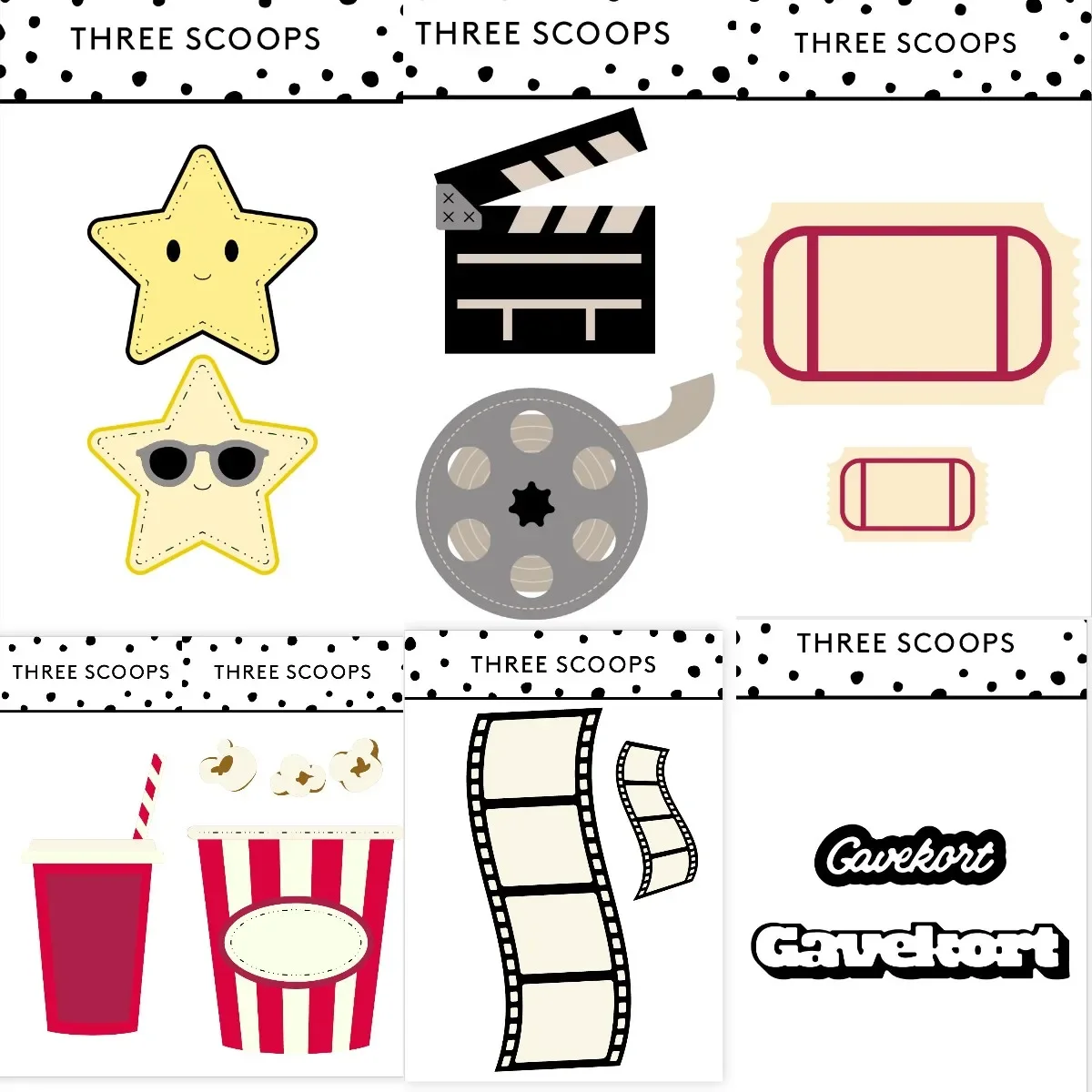 Coffee Cup Popcorn 2024 New Metal Cutting Dies For Diy Scrapbook/Photo Album Decor Embossed Paper Cards