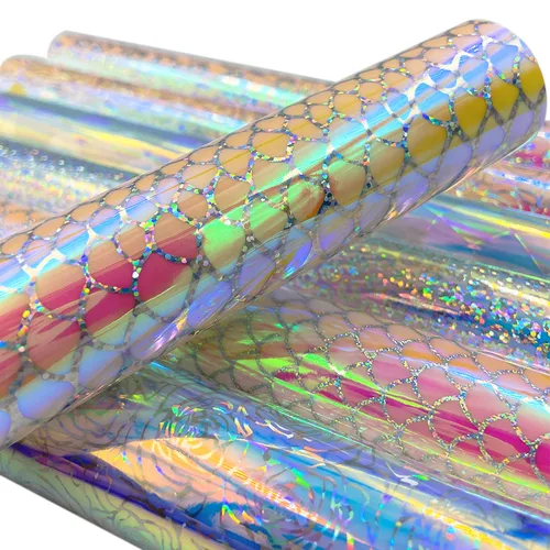 잡초 제거 및 전사용 홀로그램 접착 공예 비닐, 홈 데코용 무지개 빛깔 필름, 로고 문자 자동차 유리 시트 