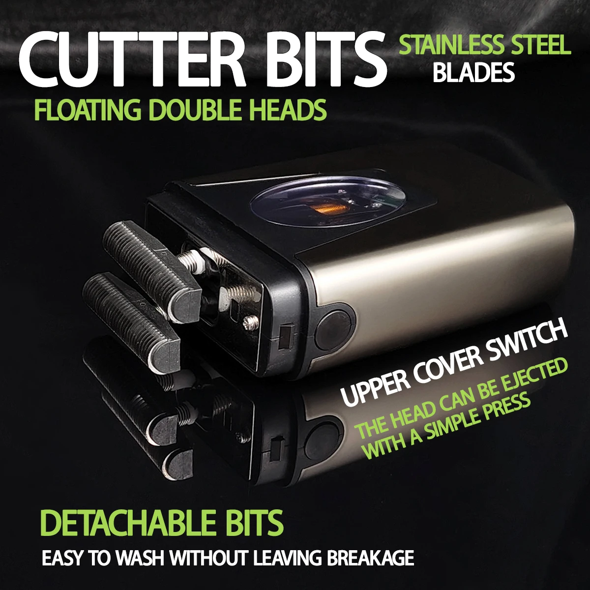 BRDCLIP BRD-999 Professional Shaver Magnetic levitation motor 9000RPM Double Floating cutter head LCD display For Men's image 4