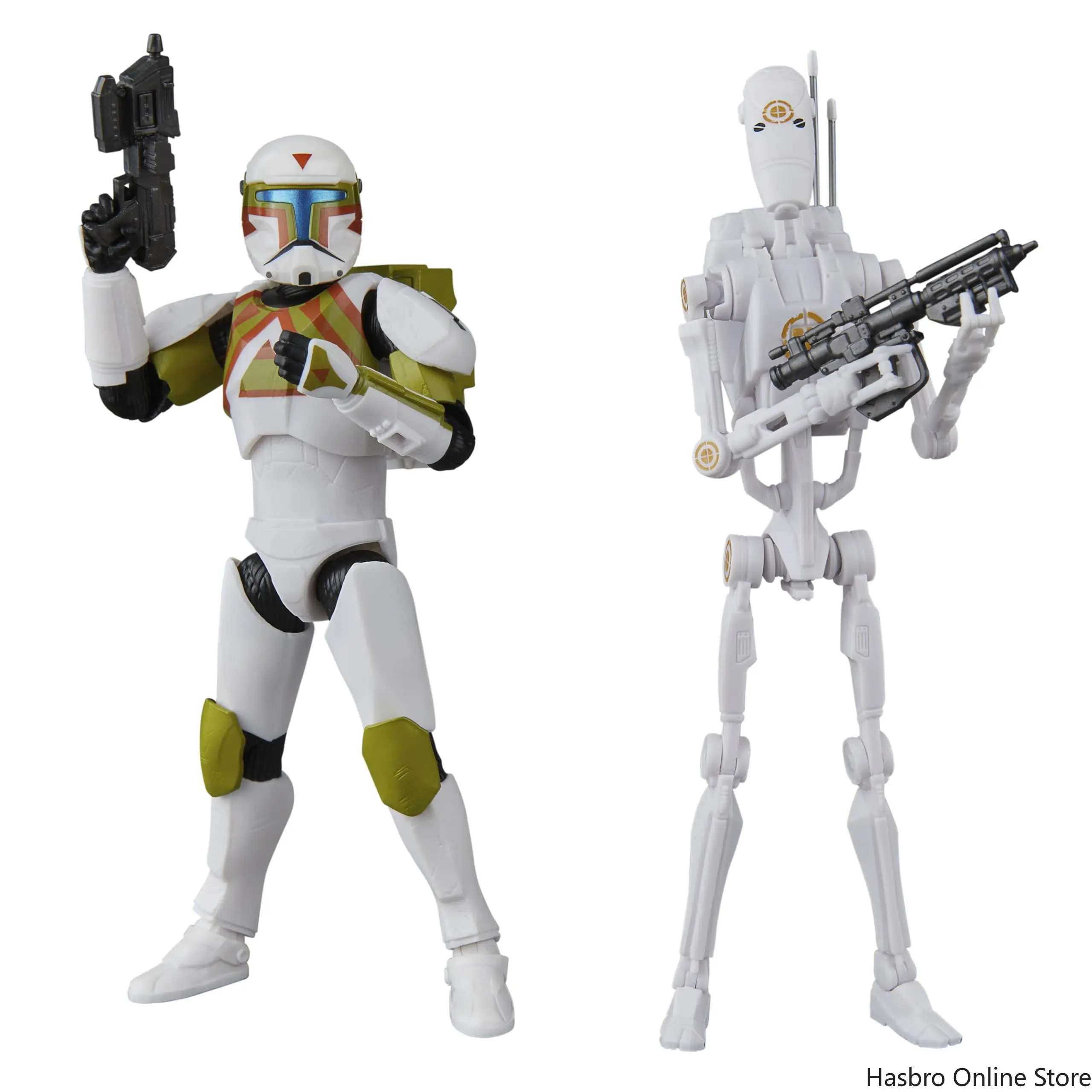 

Hasbro STAR WARS The Black Series Clone Commando (Urban Fighter) и B1 Battle Droid (Training) Battlefront II 6-дюймовые фигурки G1327