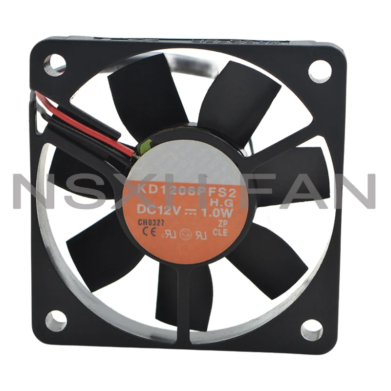 

ORIGINAL 6010 KD1206PFS2 12V 1.0W 6CM CASE COOLING FAN