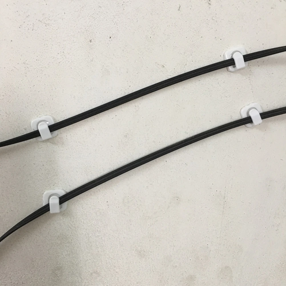 

18Pcs Adjustable Cord Clips Cable Wire Organizer Self Adhesive for Charging Cables USB Audio Headphones Desktop Tidiness