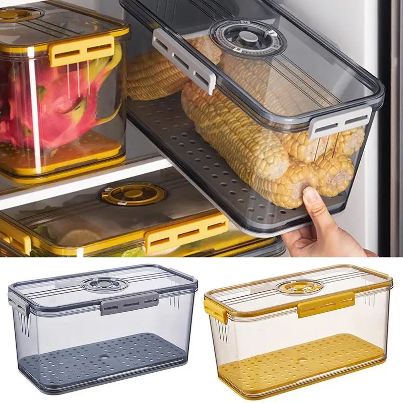 Time Recording Bread Box Food Sealing Bread Container with Snap Large Capacity Food Storage Box Airtight Sandwich Bread Holder